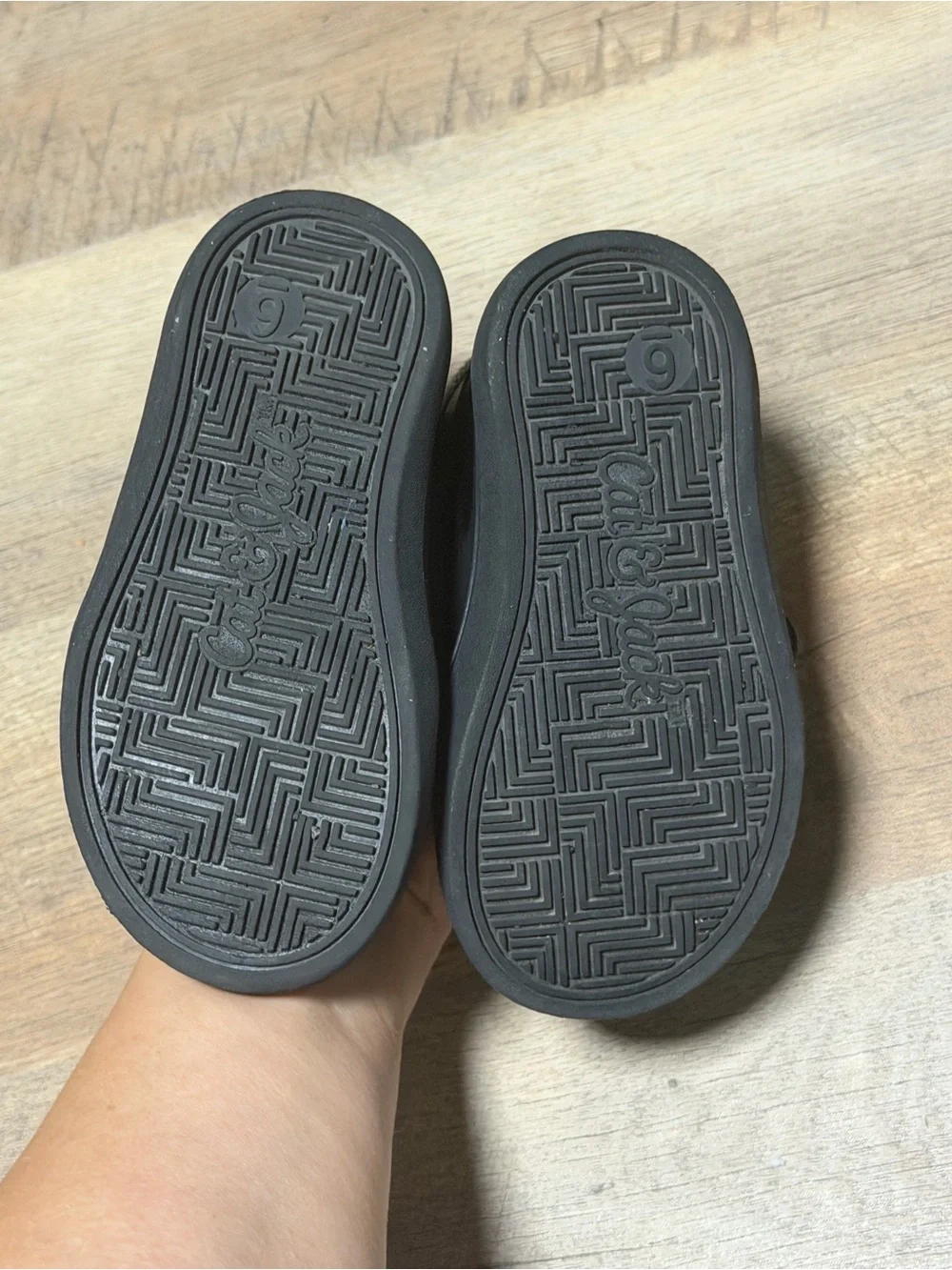 Cat & Jack Toddler Boys Black Velcro Shoes | Size 6